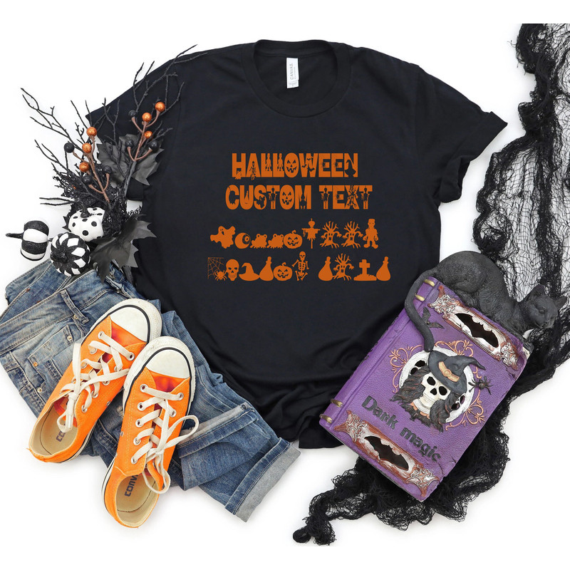 custom text shirt, add your own text, personalized shirts, custom shirt, custom tee, custom order, Halloween shirt, halloween sweatshirt,.jpg
