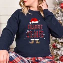 grammy clause shirt, grandma claus, christmas grandma, christmas elf shirt, santa claus shirt, grammy gift, cute grammy