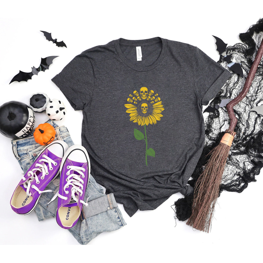 Halloween sunflower,fun halloween tee, Leopard pumpkin tee, halloween flower tee, leopard sunflower, pumpkin sunflower, sunflower shirt,.jpg