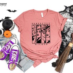 perfectly wicked shirt  halloween shirt  witch hat shirt  halloween spell shirt  halloween gift tee  bella canvas