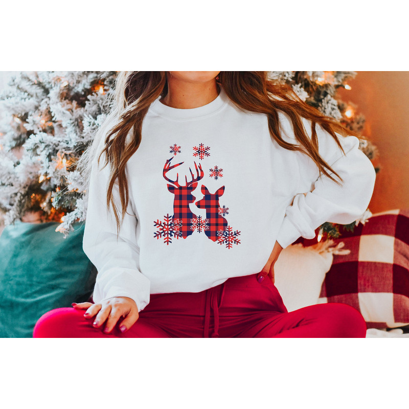 Reindeer Shirt, buffalo plaid shirt, Family Matching tee, Merry Christmas tee, Merry Xmas Shirt, Christmas shirt, merry christmas yall,.jpg