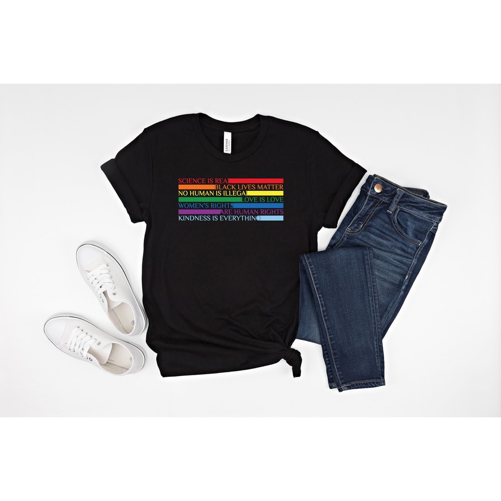 Sceince is real antiracism shirt, black lives matter, no human is illegal, women's rights are human rights, kindness is everything shirt,.jpg