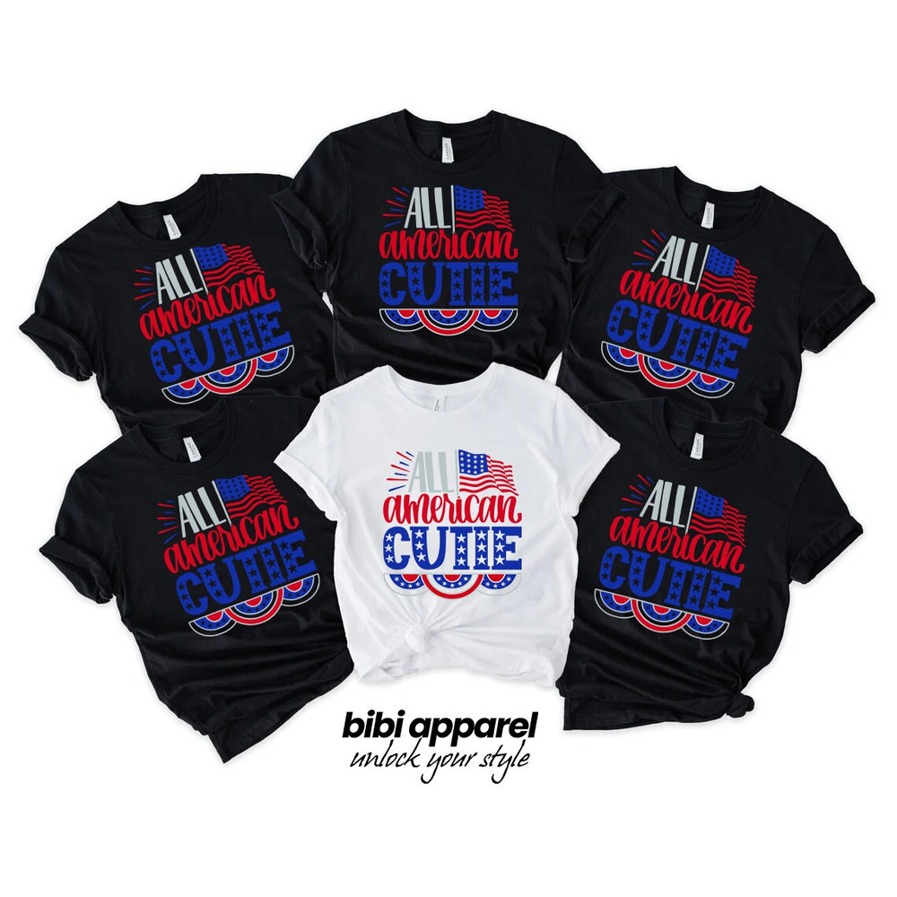 All American Cutie Shirt, Independence Day Shirt, 4th Of July Shirt, American Flag Shirt, Patriotic Shirt, Freedom Shirt, USA Family Shirt.jpg
