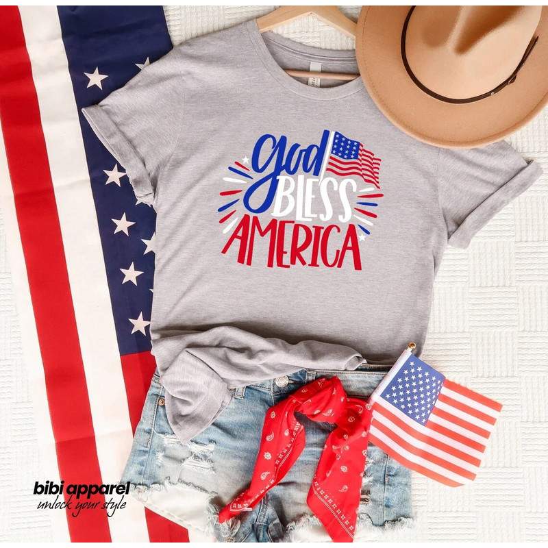 America Shirt, 4th Of July Shirt, Independence Day Shirt, God Bless America T shirt, Christian Shirts.jpg