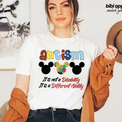 autism its not a disability its a different ability t-shirt, skeleton autism shirt, autism support shirt, autism shirt,