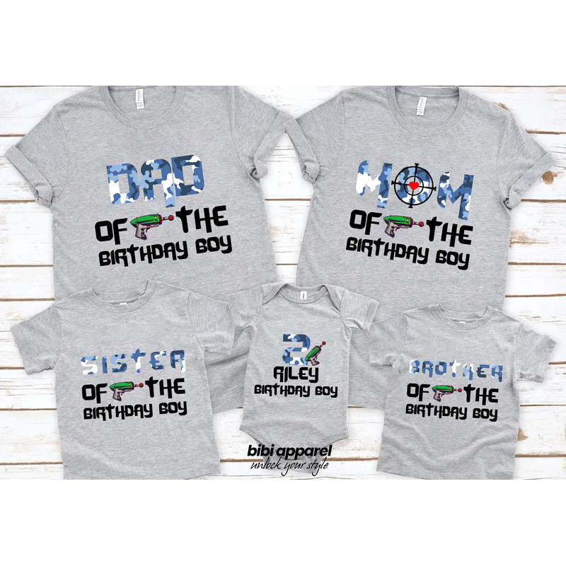 Dart Gun Foam, Dart Camo, Family Birthday Shirt, Birthday Boy Shirt, Shooting Party Shirts, Mom of the Birthday Boy, Dad of the Birthday Boy.jpg