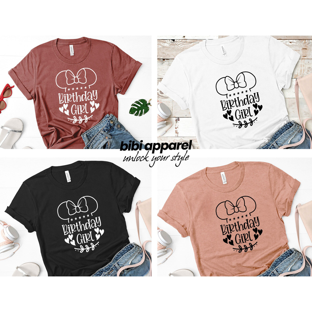 Disney Birthday Girl Shirt, Birthday Shirt Disney, Birthday Shirt For Women, Disney Birthday, Minnie Birthday, Girl Birthday Gift.jpg