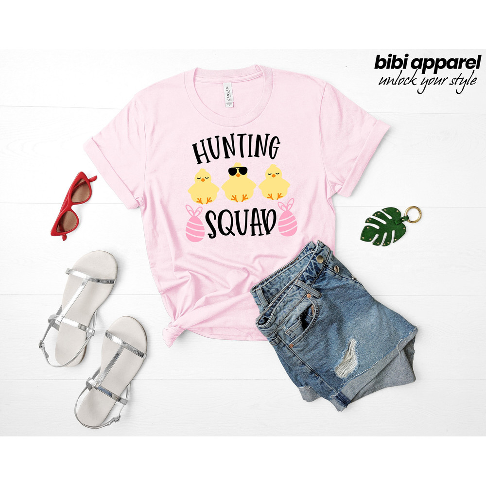 Easter Hunting Squad Shirt, Easter Squad Shirt, Easter Bunny Shirt, Egg Hunter Shirt, Bunny Shirt, Easter Matching Shirt, Cute Easter Shirt.jpg