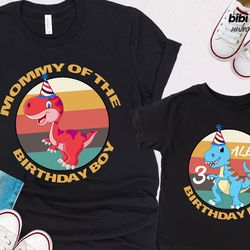 family dinasour birthday shirt, matching family shirts, birthday boy shirt, personalized birthday boy shirt, birthday pa