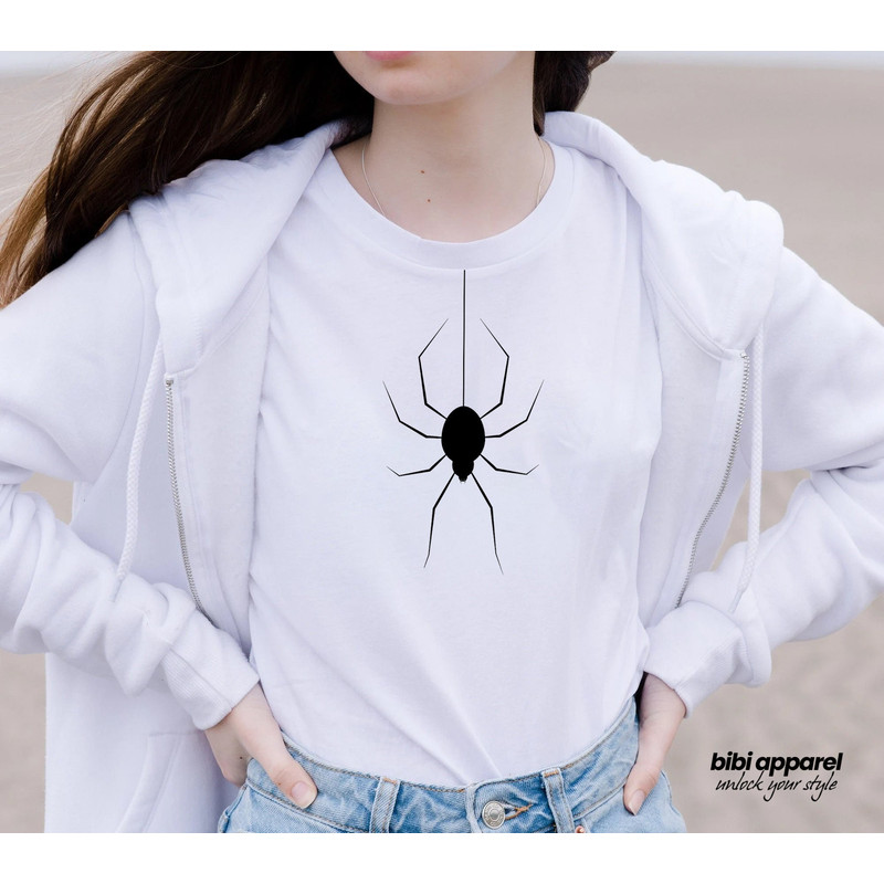 Halloween Hanging Spider Tee, Happy Spider Tee, Halloween Hanging Spider T-Shirt.jpg