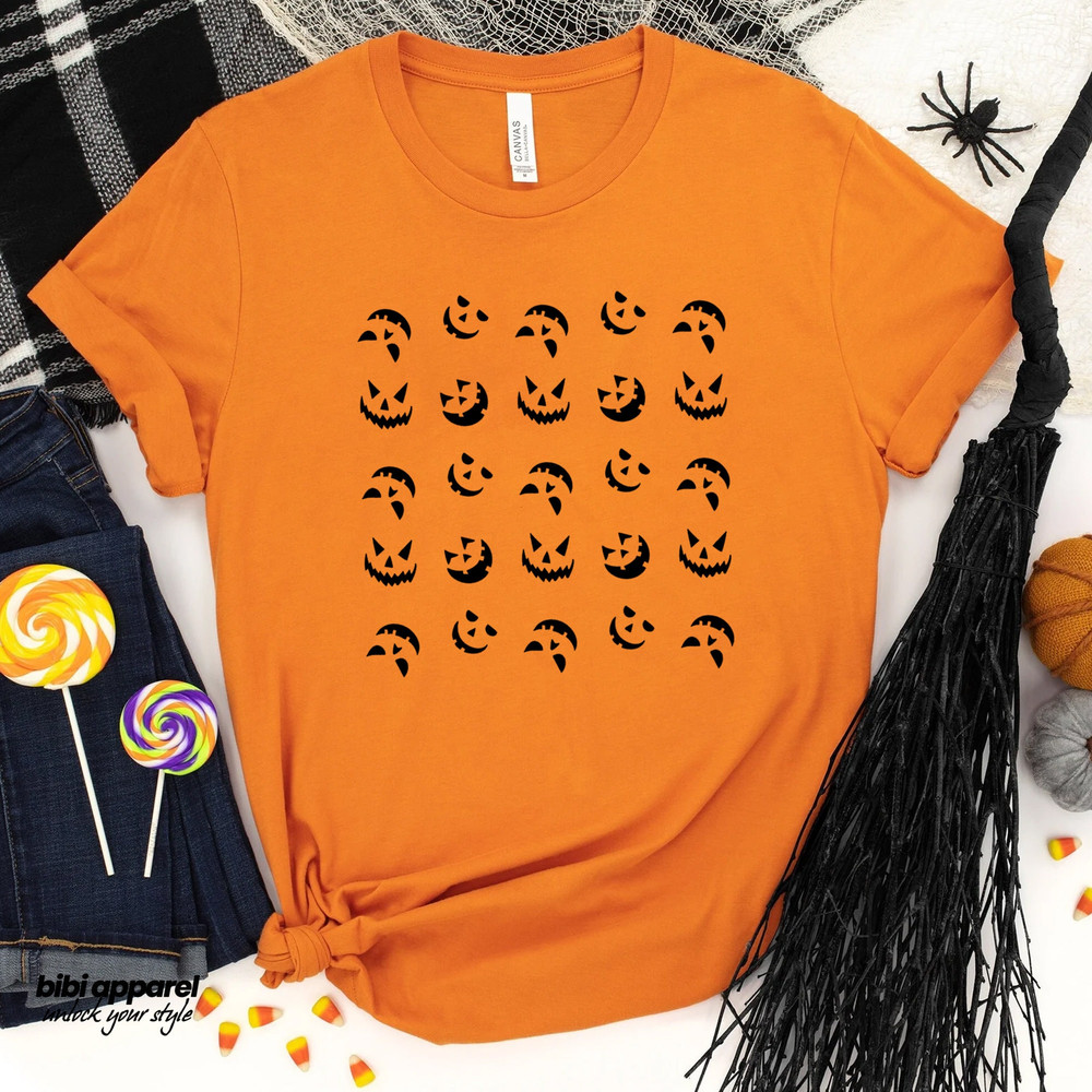 Halloween Shirt, Halloween Tshirt, Halloween Family shirts, Halloween Party Group T-Shirt,Pumpkin Family Face Shirt, Halloween Pumpkin Face.jpg