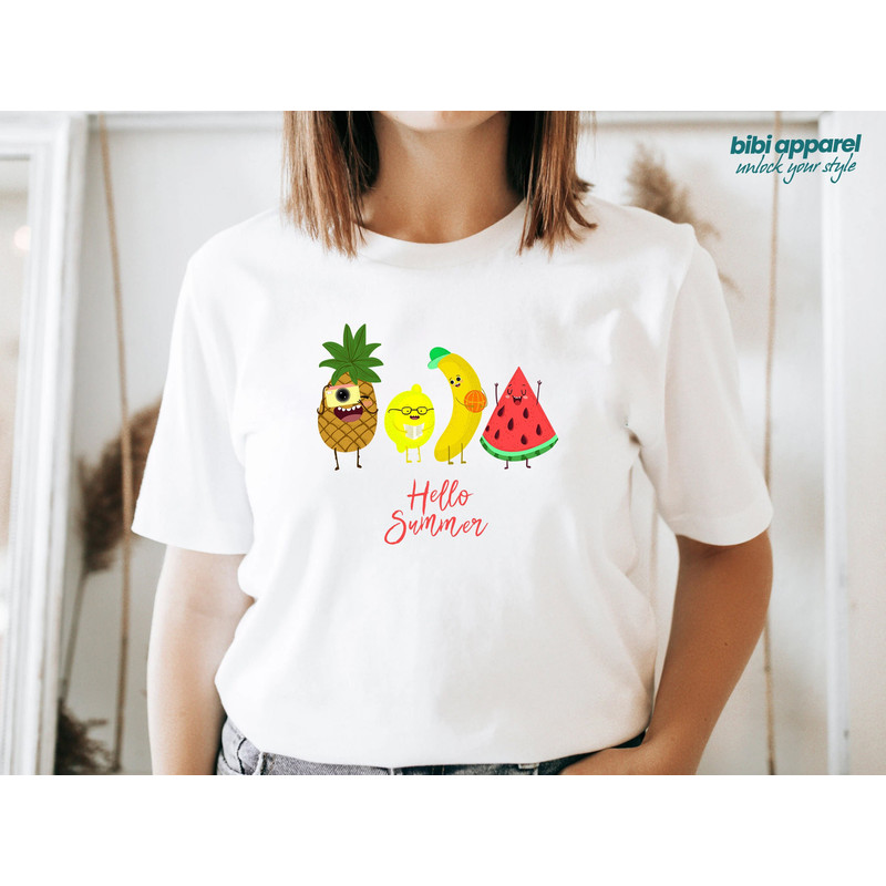 Hello Summer Shirt, Watermelon Shirt, Summer Shirt, Summer T-shirt, Summer Vibes Shirt, Summer Tee, Summer Lover Shirt, Summer Gifts.jpg