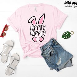 hippity hoppity shirt, easter bunny t-shirt, spring rabbit tee, mothers day t-shirt, bunny t-shirt, easter day shirt, ea