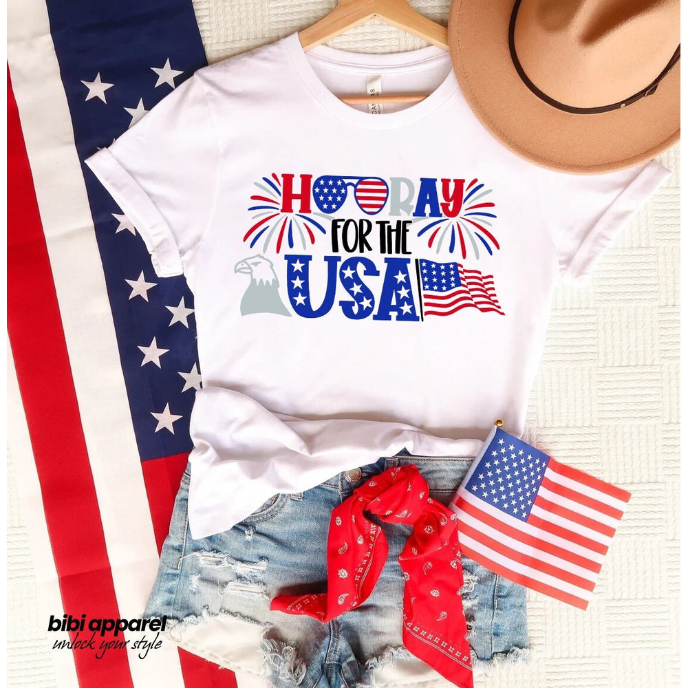 Hooray For The USA, Patriotic Shirt, Fourth Of July Shirt, USA Shirt, 4th Of July Shirt, Merica Tee, Memorial Day Tee, Republican Shirt.jpg