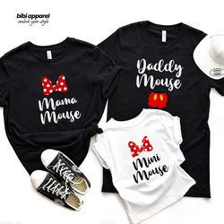 matching design mommy daughter tops any mouse tank or t shirt family vacation mama mouse mini mouse sister mouse daddy m