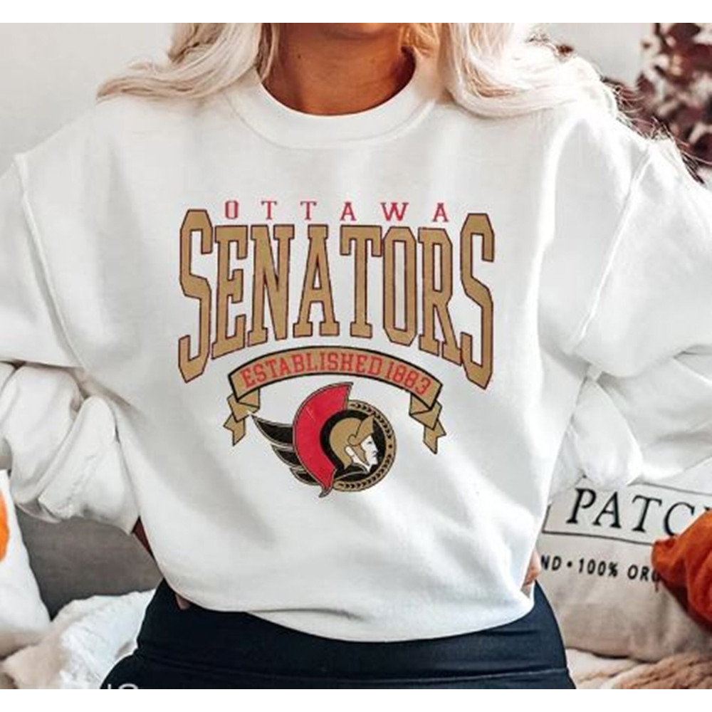 Ottawa Senators Sweatshirt, Vintage Ottawa Senators Shirt, College Sweater, Hockey Fan Shirt, Ottawa Hockey Fan Gift, Retro Ottawa Hoodie.jpg