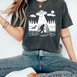 bigfoot shirt, sasquatch shirt, funny bigfoot shirt, hiking shirt, yeti shirt, loch ness monster shirt, ufo shirt, alien