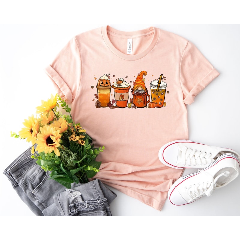 Fall Coffee Sweatshirt,Cute Fall Sweatshirt,Coffee Lover Shirt,Thanksgiving Pumpkin Latte Drink Cup,Pumpkin Spice Shirt,Thanksgiving Tee.jpg