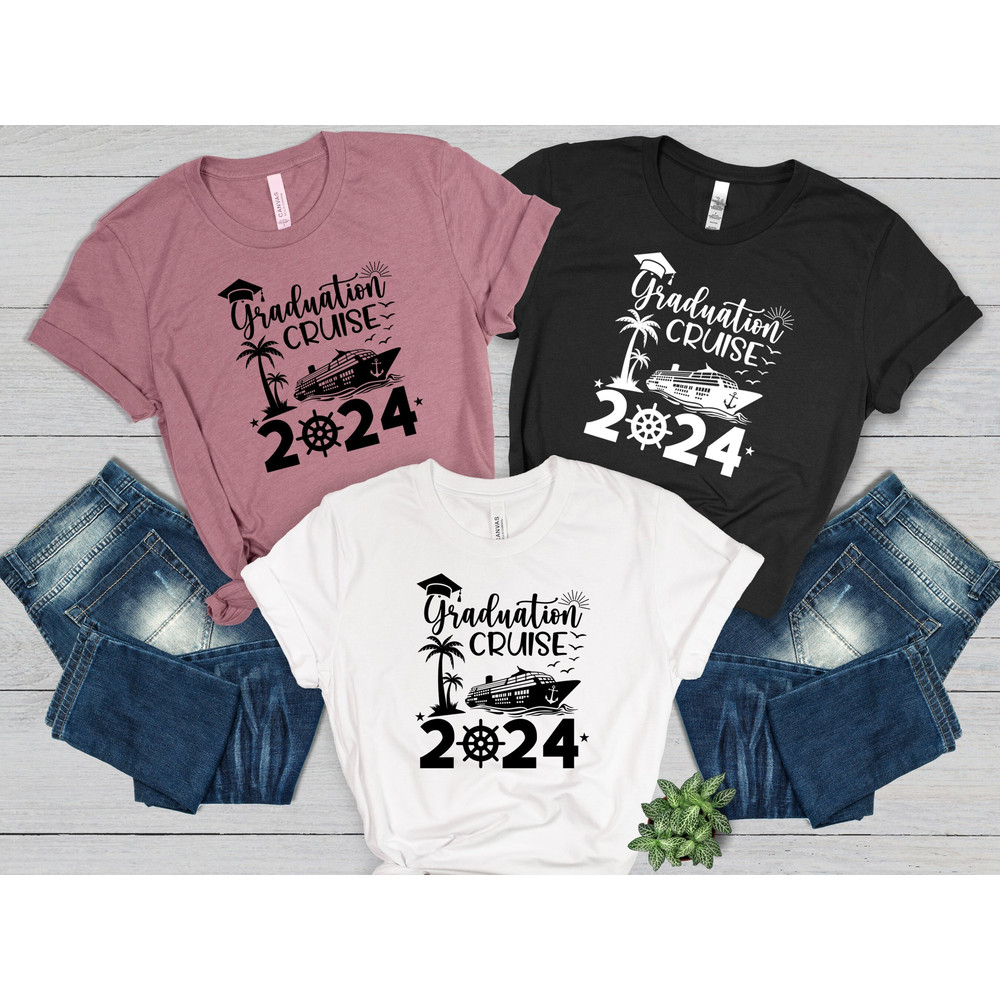 Graduation Cruise 2024 Shirts, Graduation Shirt For Women,Summer Ship Trip Tee, Graduation Vacation 2024, Cruise Shirt, Summer Ship Trip Tee.jpg