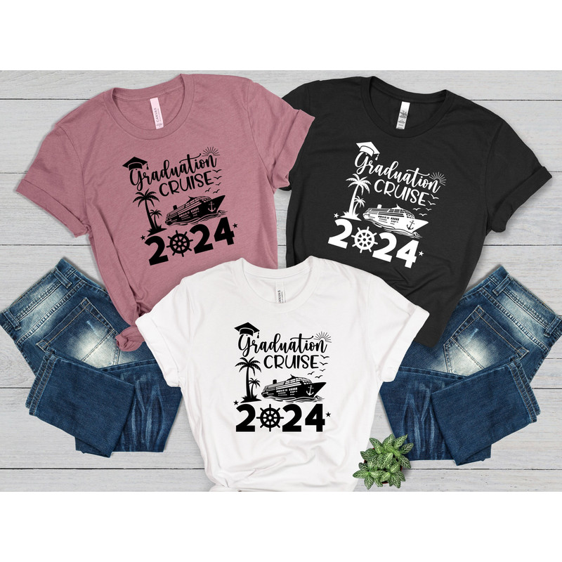 Graduation Cruise 2024 Shirts, Graduation Shirt For Women,Summer Ship Trip Tee, Graduation Vacation 2024, Cruise Shirt, Summer Ship Trip Tee.jpg