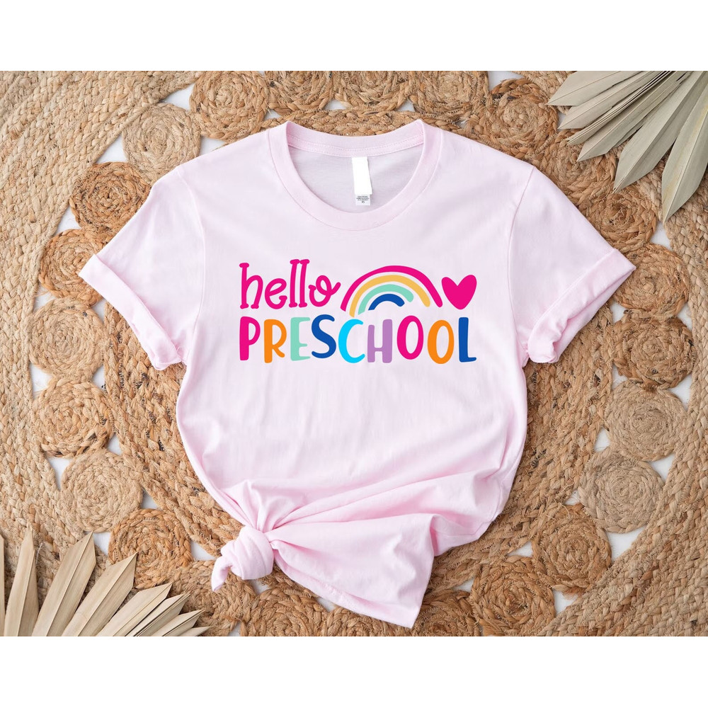 Hello Preschool Squad, Preschool Shirt, First Day Preschool Shirts, Preschool Teacher, Preschool Tee, Pre-K Tshirt, Hello Pre K.jpg