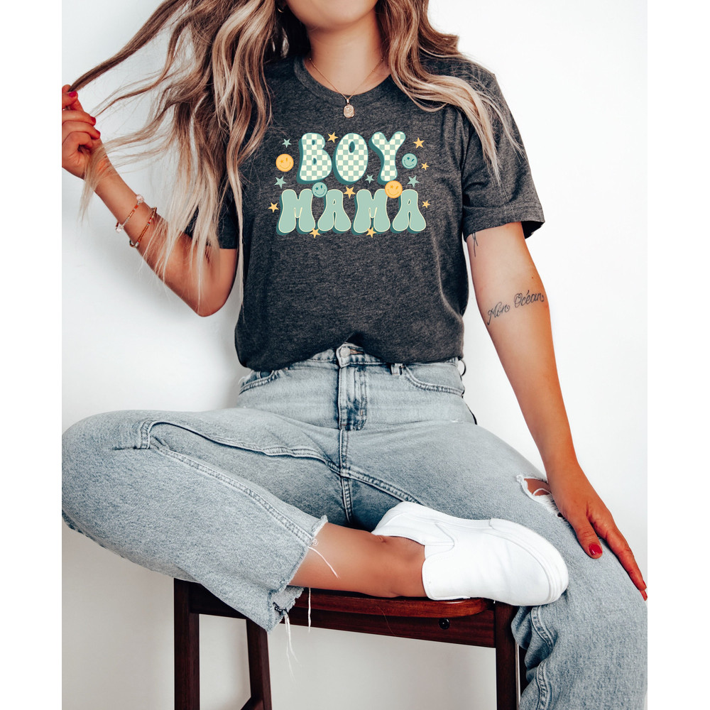Retro Boy Mama Shirt, Mother's Day Gifts For Boy Mama, New Boy Mama Gifts, Mom Of Boys, Mama Shirts, Mom Life Shirt Mama Gift 1.jpg