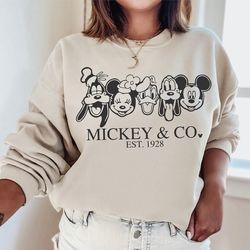 vintage mickey co 1928 shirt, mickey and friends shirt, vintage disneyland shirt, disneyworld shirts, disney family sh