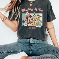 vintage mickey co 1928 shirt, retro vintage disney shirt, disneyland shirt, disneyworld shirt, disney family matching s