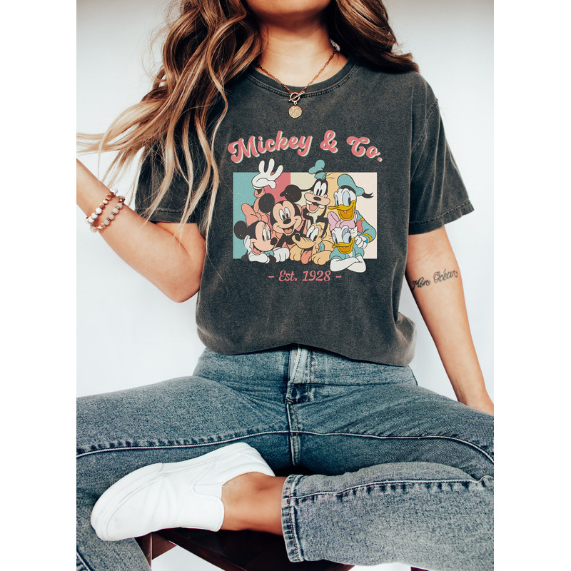 Vintage Mickey & Co 1928 Shirt, Retro Vintage Disney Shirt, Disneyland Shirt, Disneyworld Shirt, Disney Family Matching Shirt.jpg