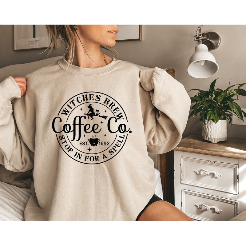 Witches Brew Sweatshirt,Halloween Sweatshirt,Funny Coffee Co Crewneck Sweatshirt,Halloween Witches Pullover Sweater,Funny Halloween Shirt.jpg