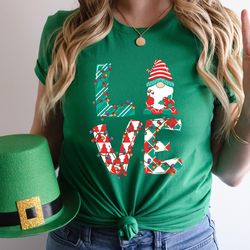 christmas gnomes love t-shirt, santa gnomes sweatshirt, gnome shirt, christmas with my gnomies, christmas shirt, christm