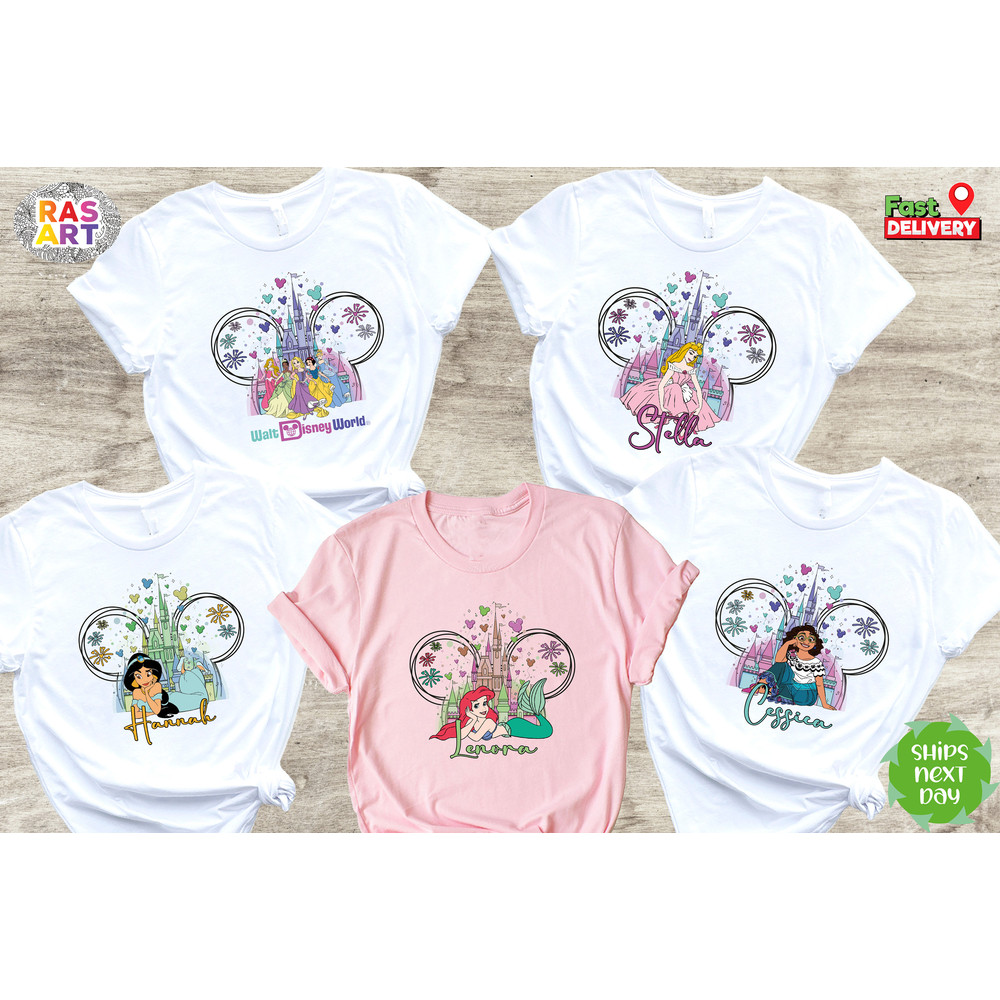 Custom Disney Princess Shirt, Disney Princess Shirt, Disney Birthday Girl Shirt, Disney Castle Princess Shirt, Birthday Princes Shirt 1.jpg