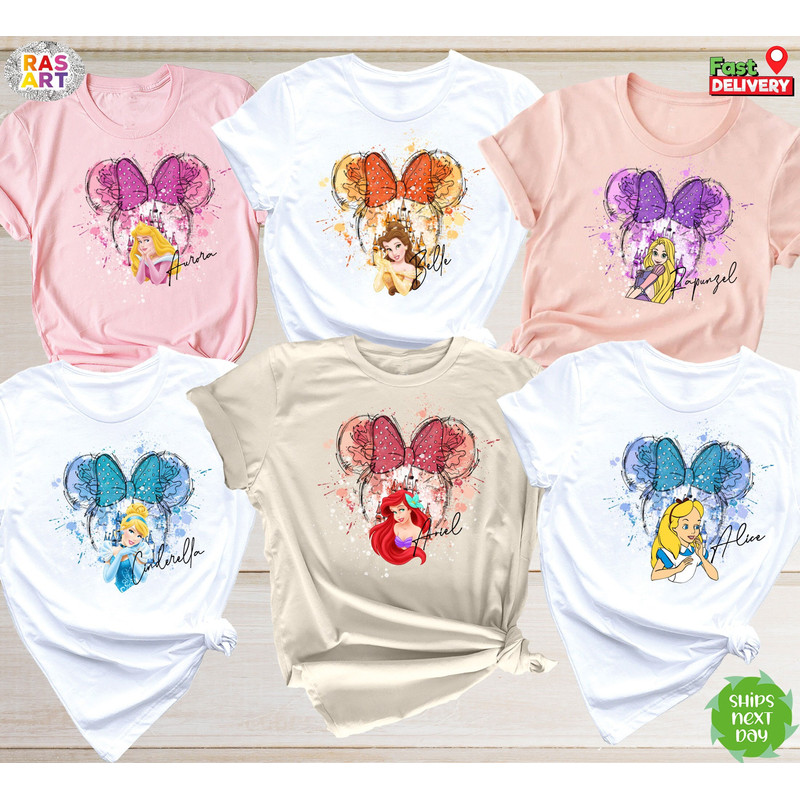 Custom Princess Shirt, Disney Princess Shirt, Birthday Girl Shirt, Princess Tee, Disney Princess Tee, Disney Birthday Girl.jpg