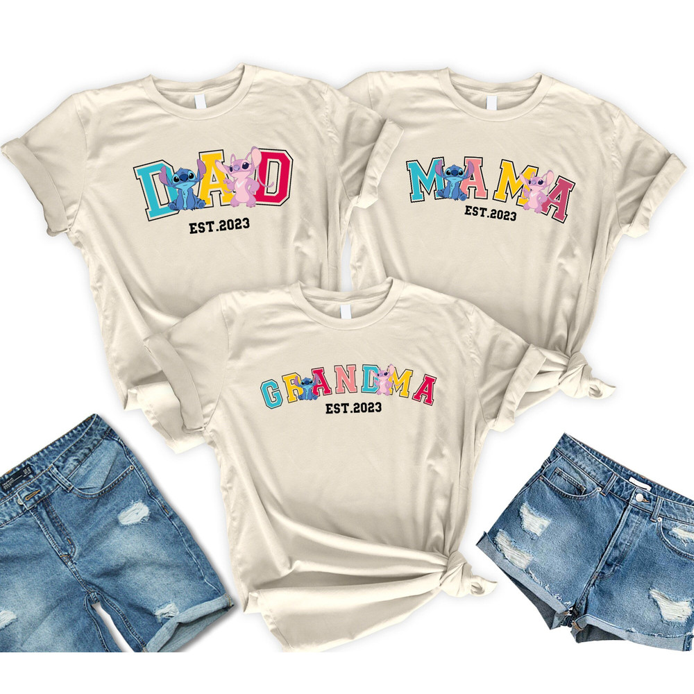 Disney Family T-Shirt, Disney Stitch Dad T-Shirt, Disney Lilo Mom T-Shirt, Custom Mom Shirt, Custom Dad Shirt, Disney Grandma Grandpa Shirt.jpg