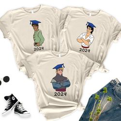 disney prince graduate 2024 t-shirt, custom disney graduation t-shirt, class of 2024 shirt, prince graduate shirt, senio