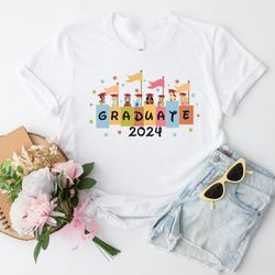 disney princess graduate 2024 t-shirt, disney graduation t-shirt, class of 2024 shirt, princess graduate shirt, senior c