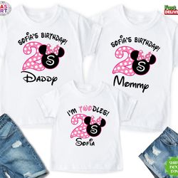 disney twodles family shirts, 2nd birthday shirt, birthday squad shirt, disney birthday trip shirt, mickey birthday shir