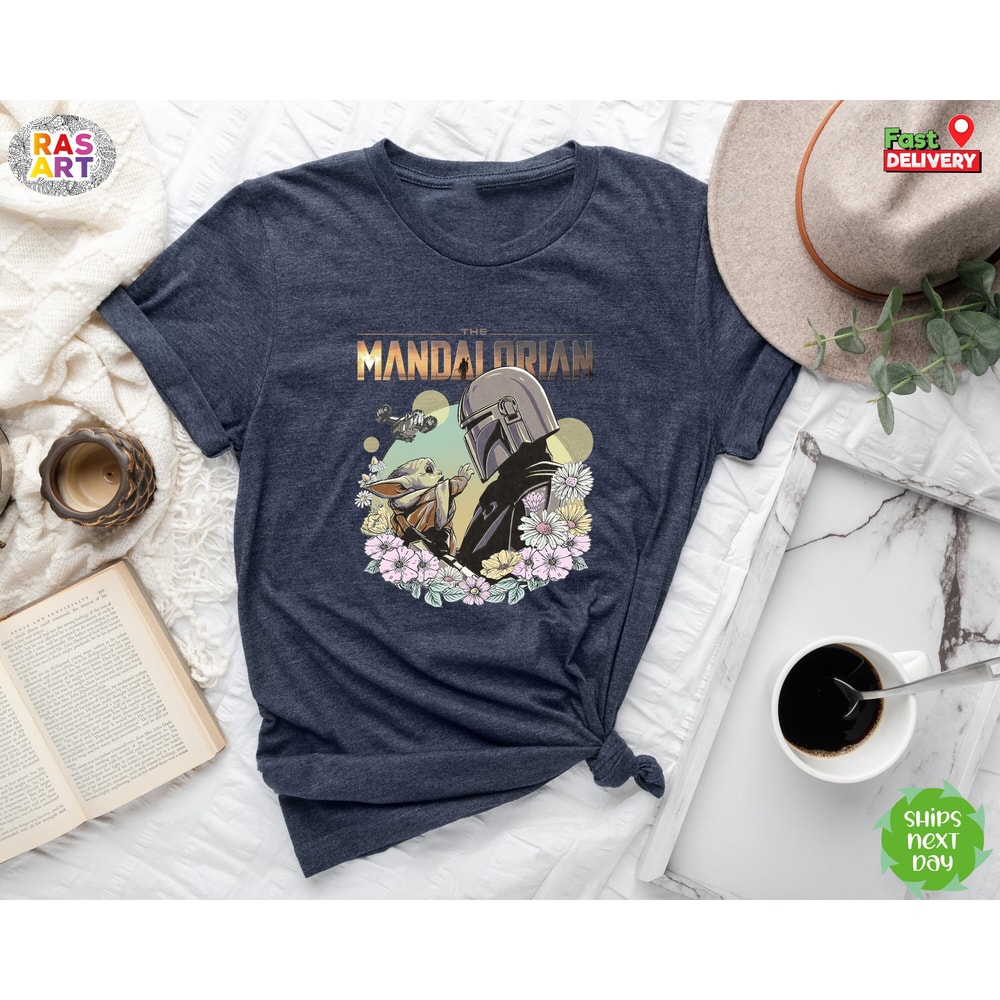 Floral Hippy Mandalorian Shirt, Flower and Garden Festival Shirt, Epcot Star Wars Shirt, Disney World Flower and Garden Festival Shirt.jpg