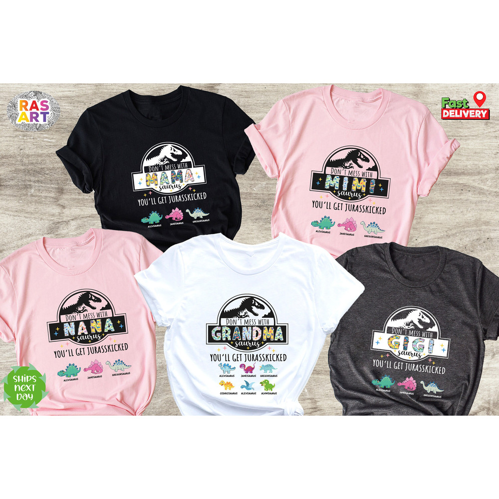 Grandma Mimi Mama Nana Gigi Dinasour Shirt, Wrong Park Shirt, Jurassic Shirt, Dinosaur Rex Shirt, Disney Thema Park Shirt, Dinasour Shirt.jpg