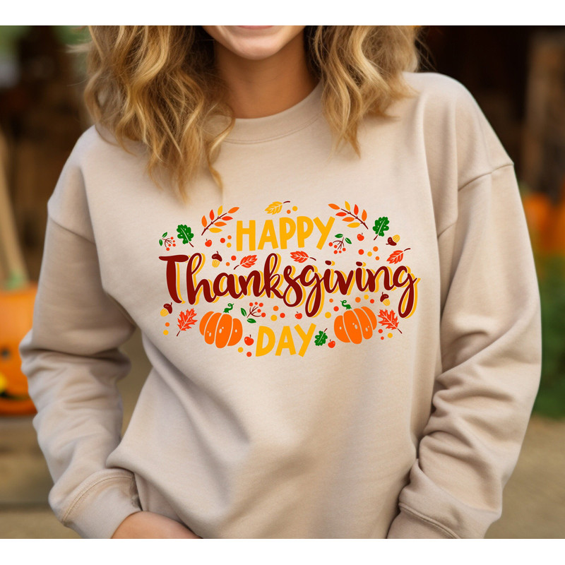 Happy Thanksgiving Sweatshirt, Fall Vibes Shirt, Hello Fall Sweatshirt, Pumpkin Shirt, Autumn Shirt, Fall Pumpkin, Cozy Season Shirt.jpg
