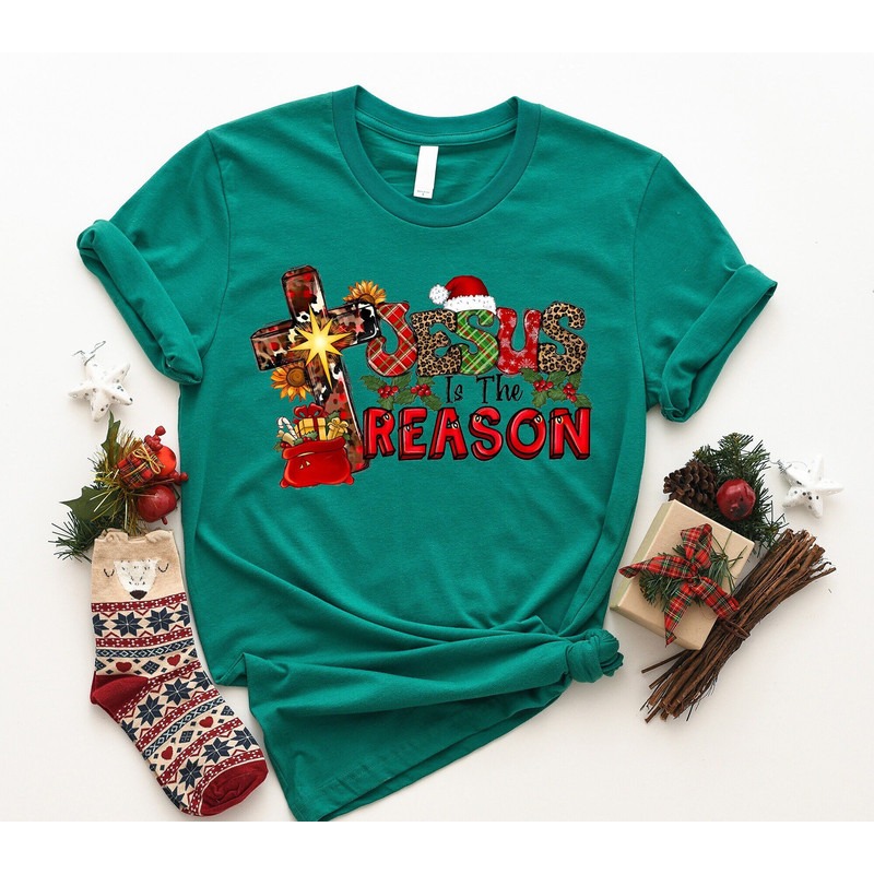 Jesus The Reason T-Shirt, Jesus Christmas Sweatshirt, Tis the Season Shirt, Christian Christmas Shirt, True Story Shirt, Religious Christmas.jpg