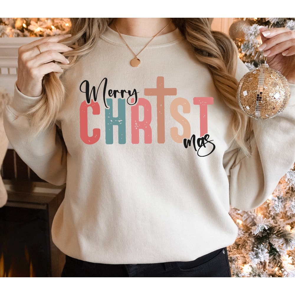 Merry Christmas Sweatshirt, Jesus Merry Christmas T-Shirt, Christian Christmas Shirt, True Story Shirt, Religious Christmas Shirt.jpg