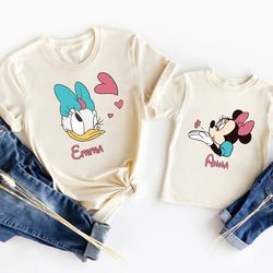 minnie and daisy shirt, custom disney besties shirt, best friend shirt, disney girl trip shirt, minnie mouse shirt, dais