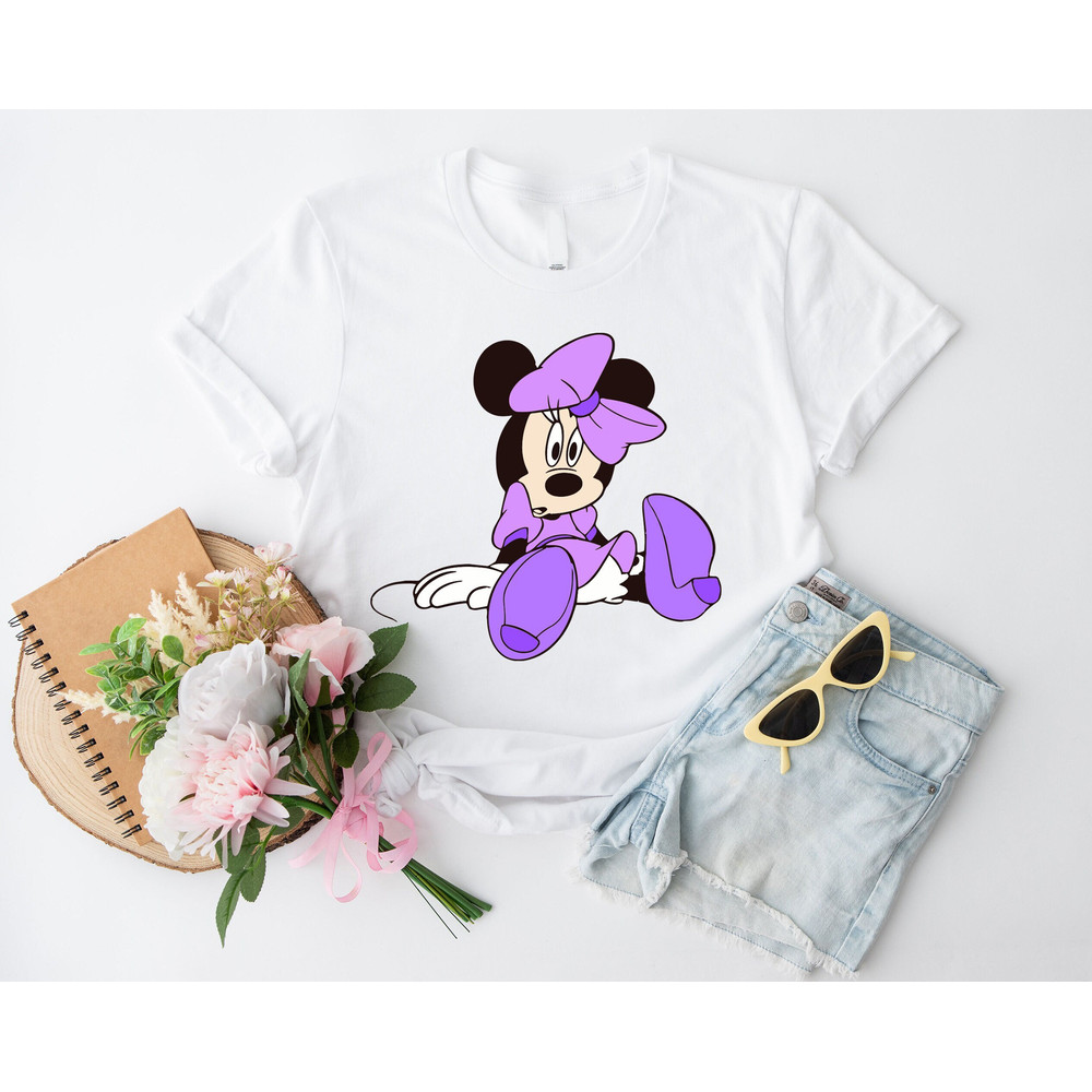 Minnie Mouse T-Shirt, Disney Girl T-Shirt, Minnie Shirt, Womens Disney Tee Epcot Shirt, Minnie Bow Shirt, Minnie Head Shirt, Minnie Ears Tee.jpg