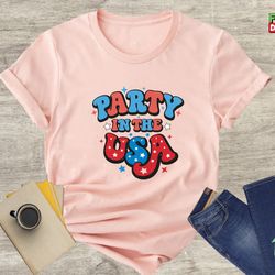 party in the usa shirt, usa flag shirt, 4th of july t-shirt, independence day shirt, fourth of july, patriotic shirt, me