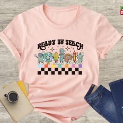 ready to teach, funny teacher shirt, teacher life shirt, teacher raglan shirt, teach shirt, teaching shirt
