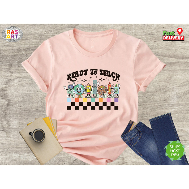 Ready To Teach, Funny Teacher Shirt, Teacher Life Shirt, Teacher Raglan Shirt, Teach Shirt, Teaching Shirt.jpg