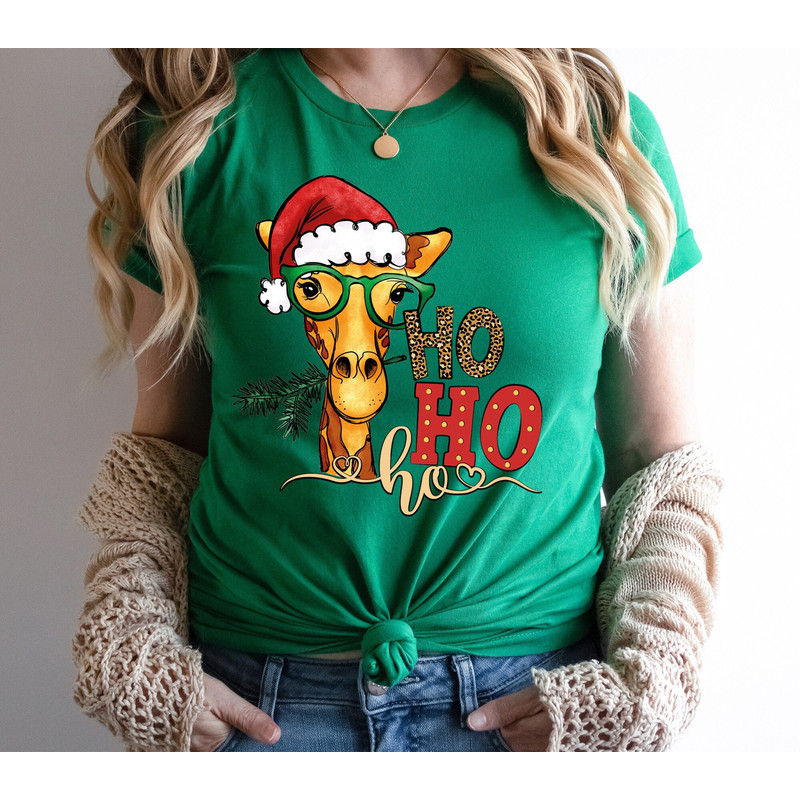 Santa Cow Ho Ho Ho T-Shirt, Howdy Christmas T-Shirt, Santa Western Shirt, Cowgirl Santa Shirt, Country Christmas Tee, Western Country Xmas.jpg