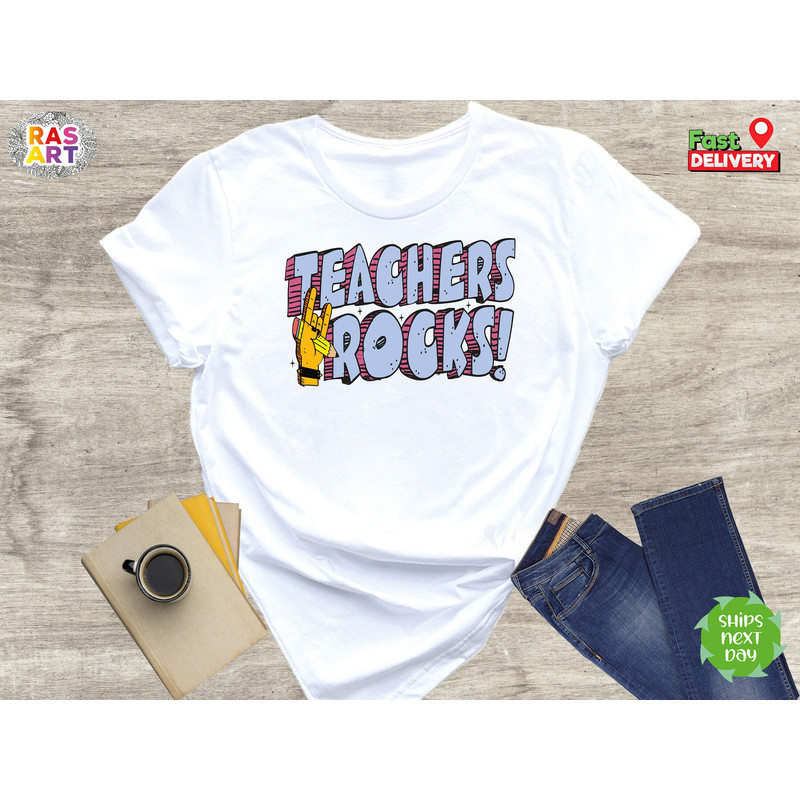 Teachers Grade Rocks Shirt, Teachers Grade Shirt, Back to School Shirt, Teacher Life Shirt, Kindergarten Teacher, Love Teacher Shirt.jpg
