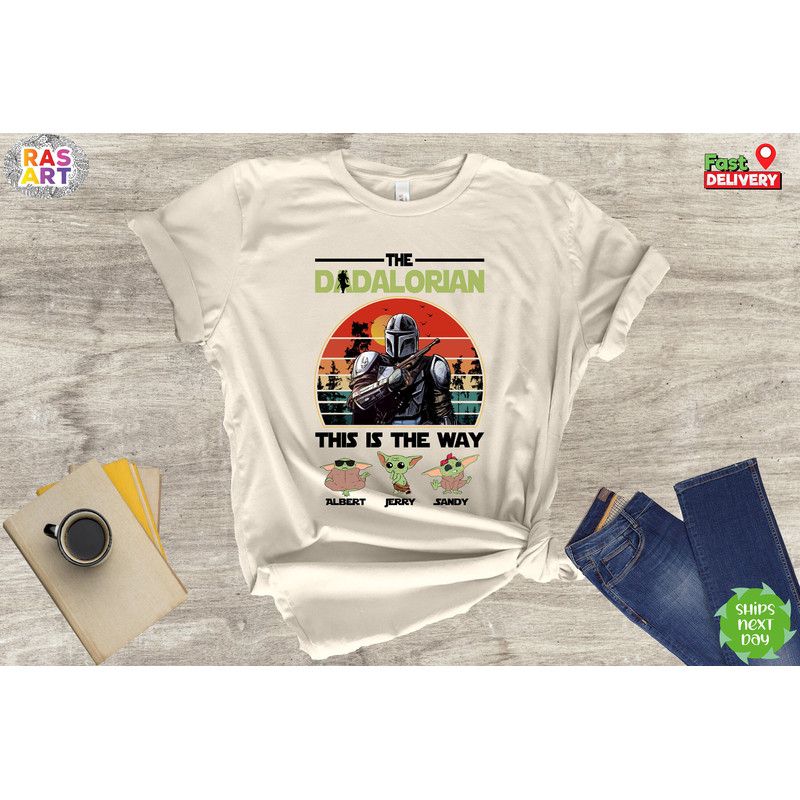 The Dadalorian Shirt, New Dad Shirt, Dad Shirt, Father's Day Shirt, The Dadalorian 2023 Shirt, Disney Baby Yoda Shirt.jpg
